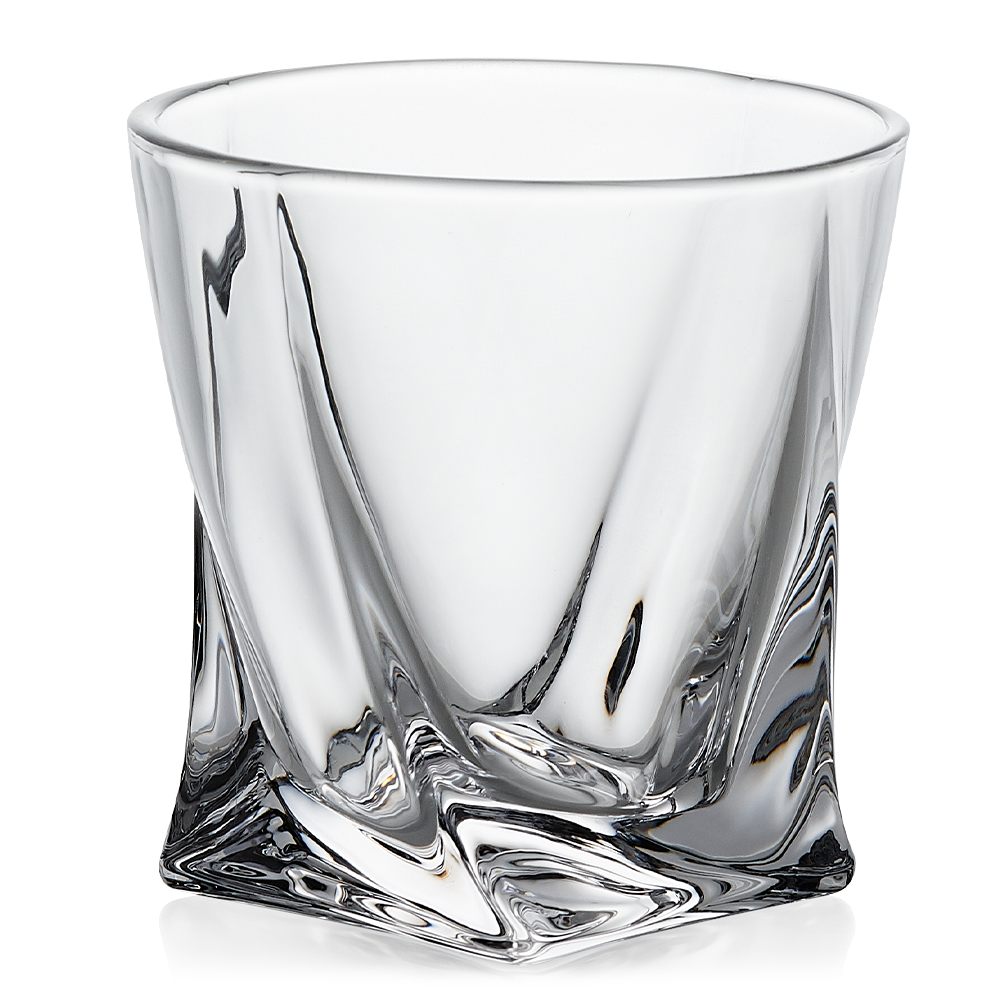 Vintorio GoodGlassware Swirl Whiskey Glasses (Warp-style)