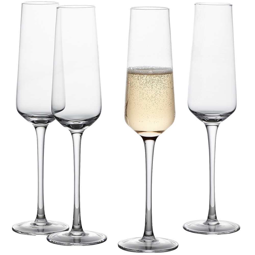 Vintorio GoodGlassware Champagne Flutes Set of 4