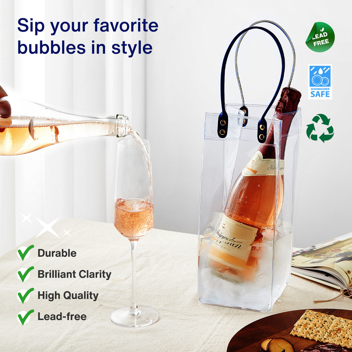 Vintorio GoodGlassware Champagne Flutes - Brilliant clarity and quality