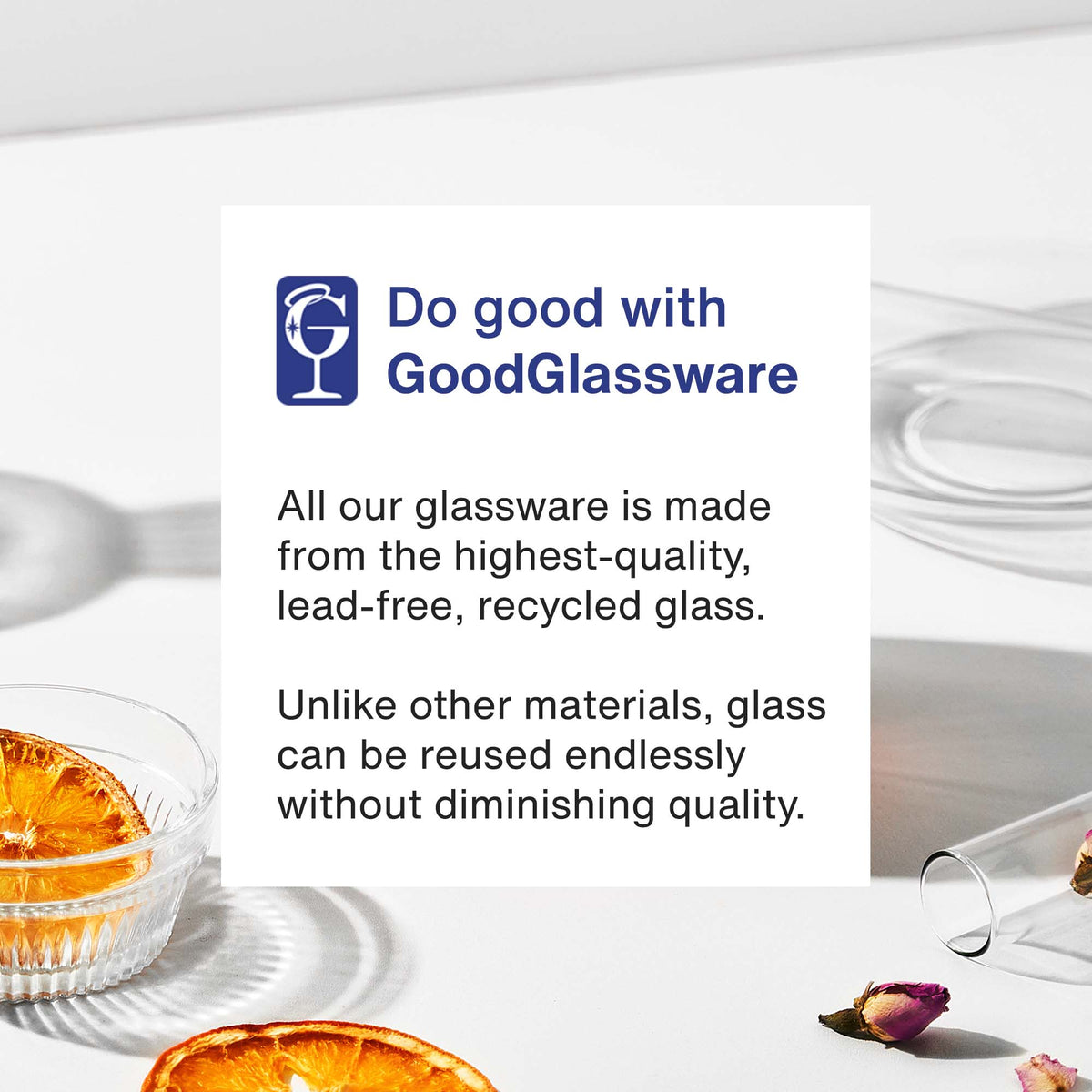 Vintorio GoodGlassware Stemless Wine Glasses (Set of 4)