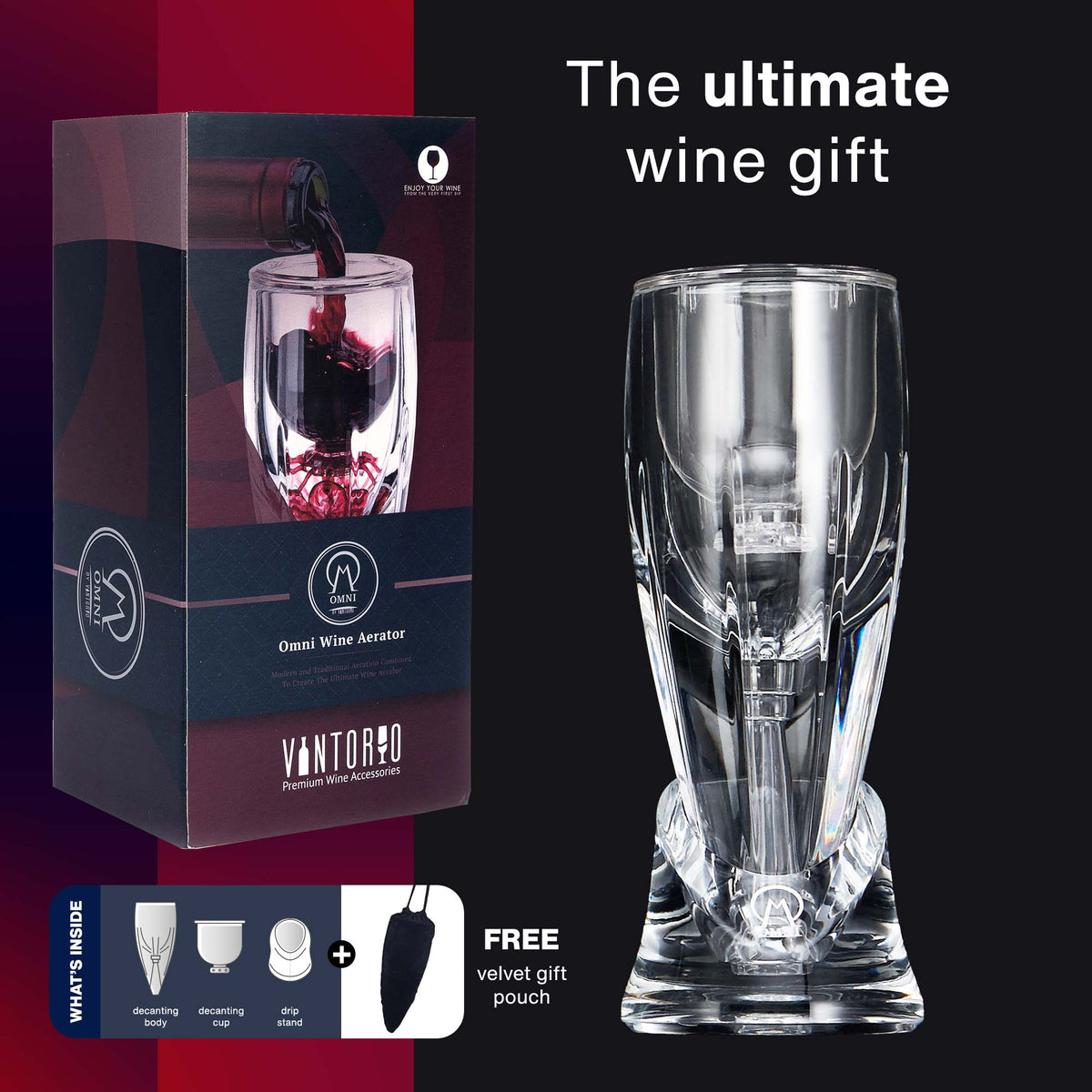 Vintorio Omni Wine Aerator - The ultimate wine gift