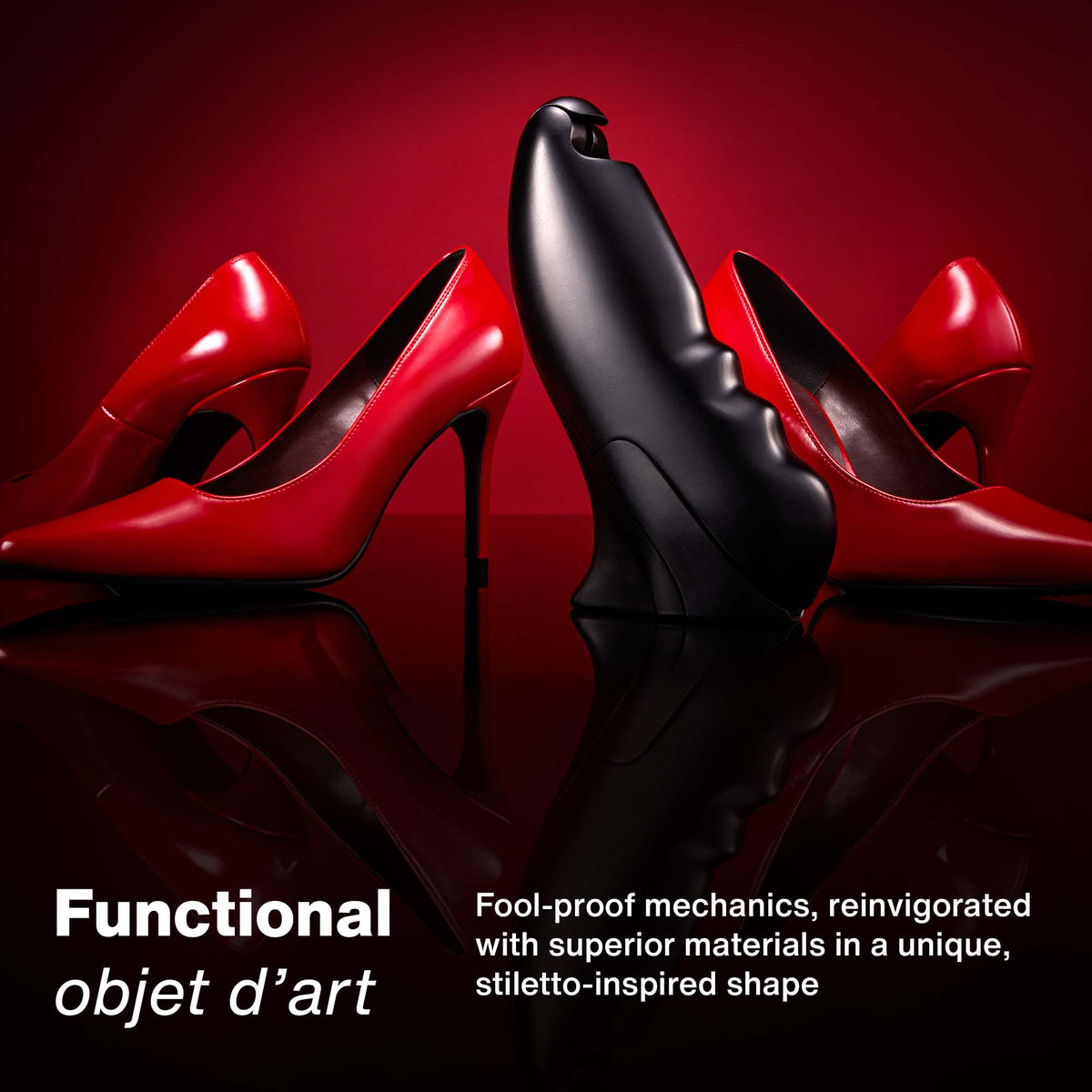 Stiletto Wine Opener by Vintorio - Steel Vertical Lever Corkscrew with Metal Body and Extra Spiral