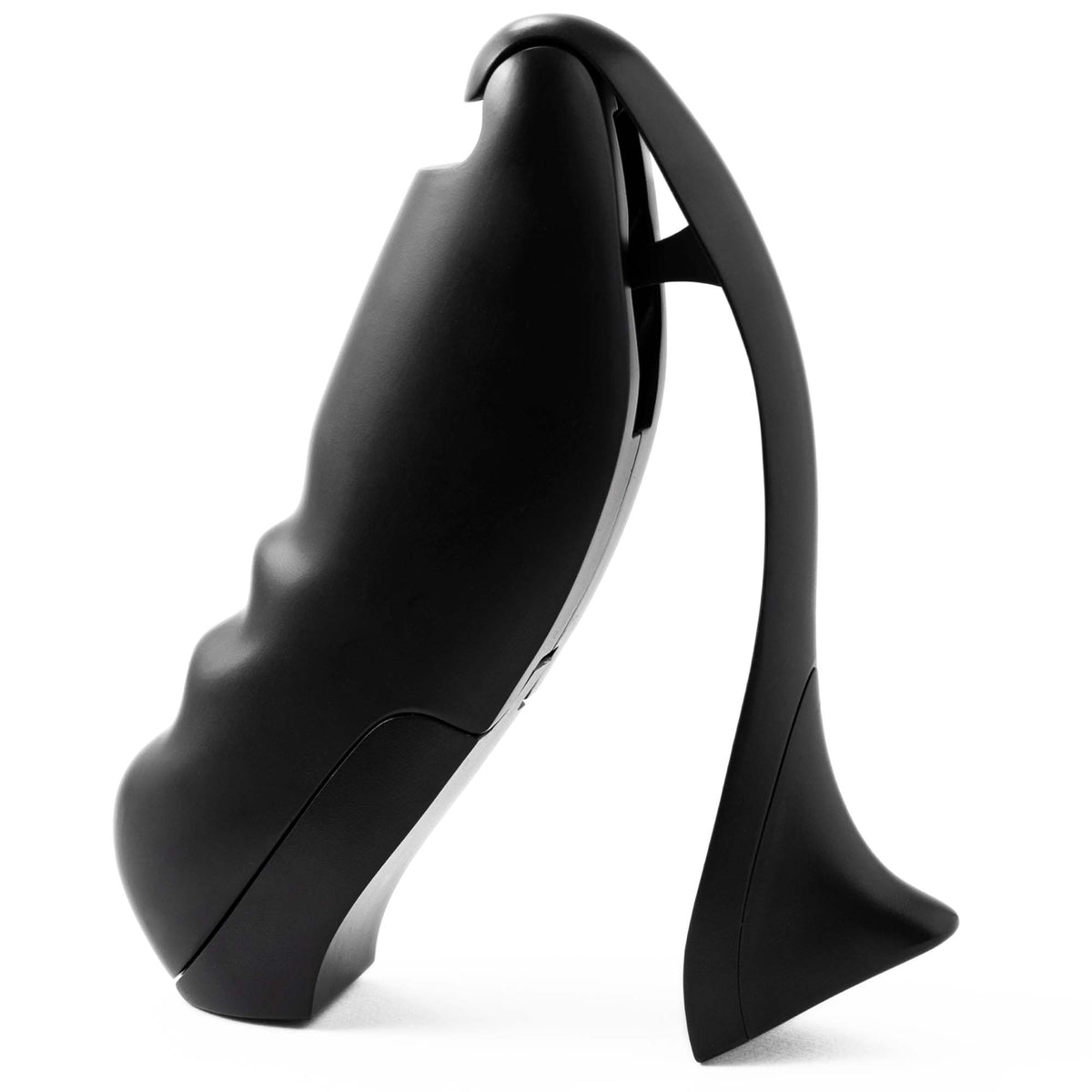 Stiletto Wine Opener by Vintorio - Steel Vertical Lever Corkscrew with Metal Body and Extra Spiral